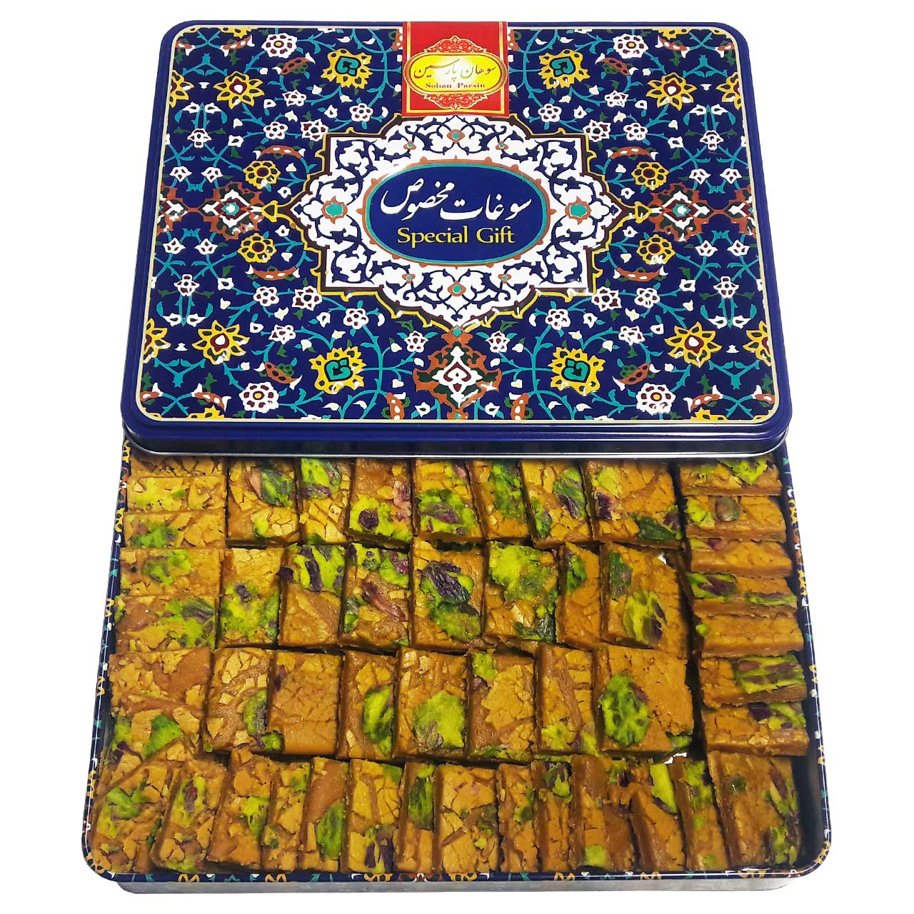 سوهان باقلوایی پارسین طرح کاشی – 800 گرم